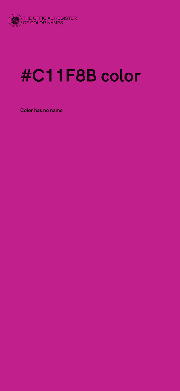 #C11F8B color image