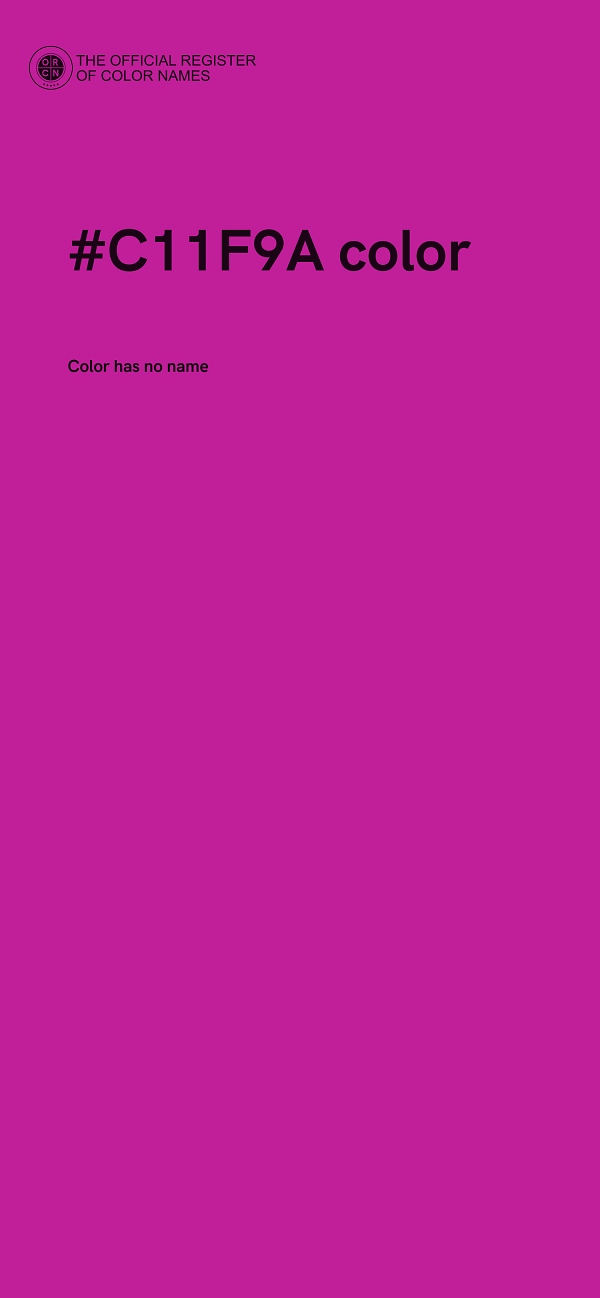 #C11F9A color image