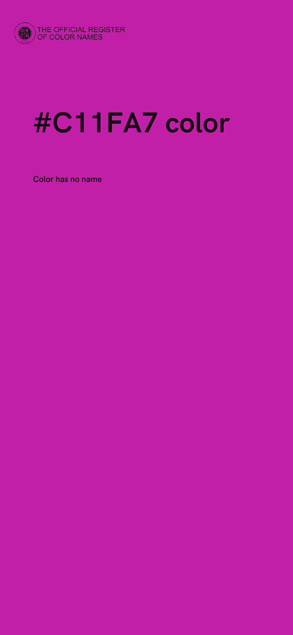 #C11FA7 color image