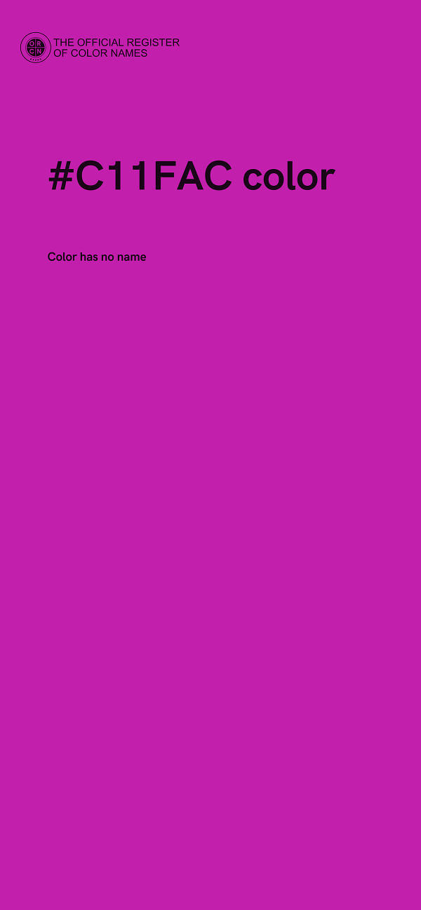 #C11FAC color image