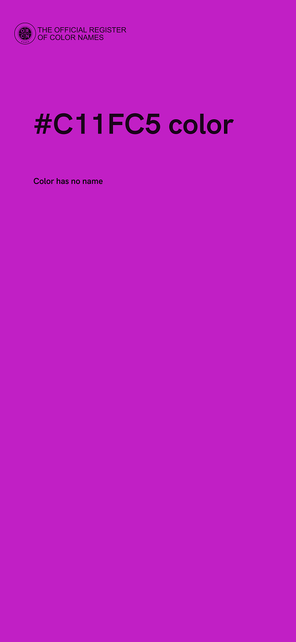 #C11FC5 color image