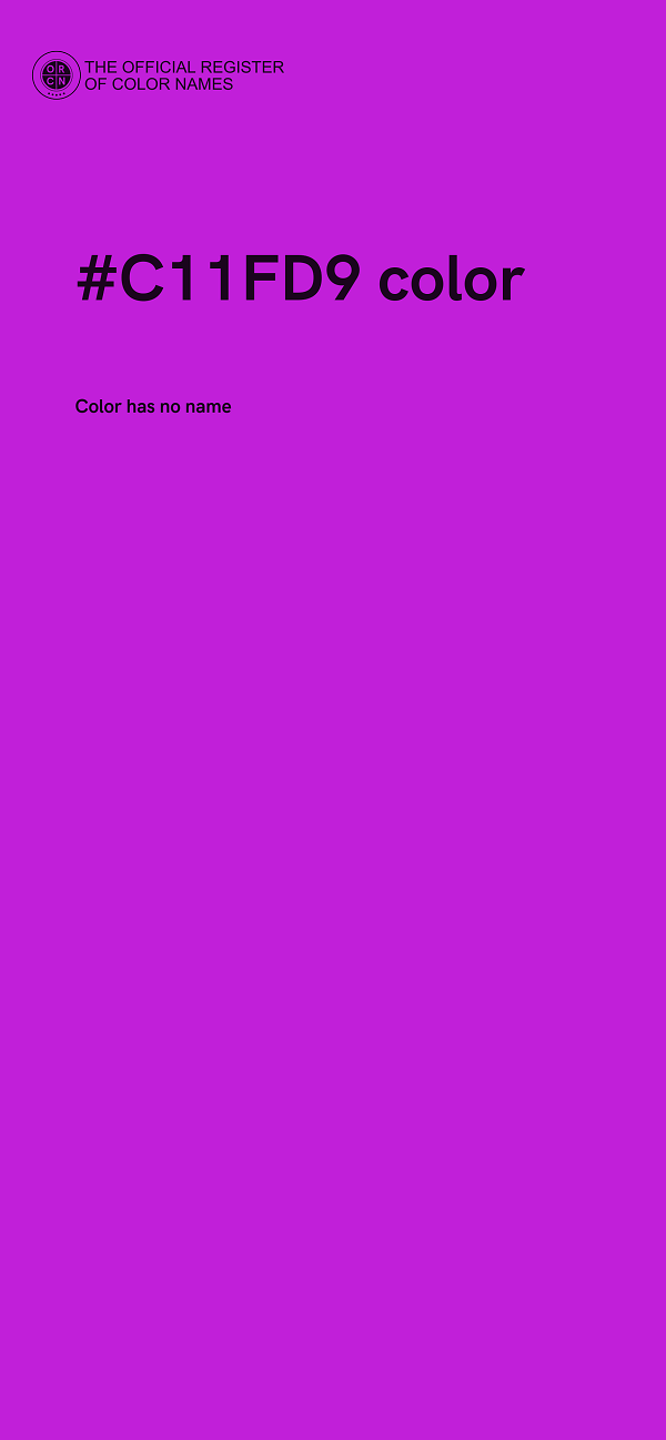 #C11FD9 color image