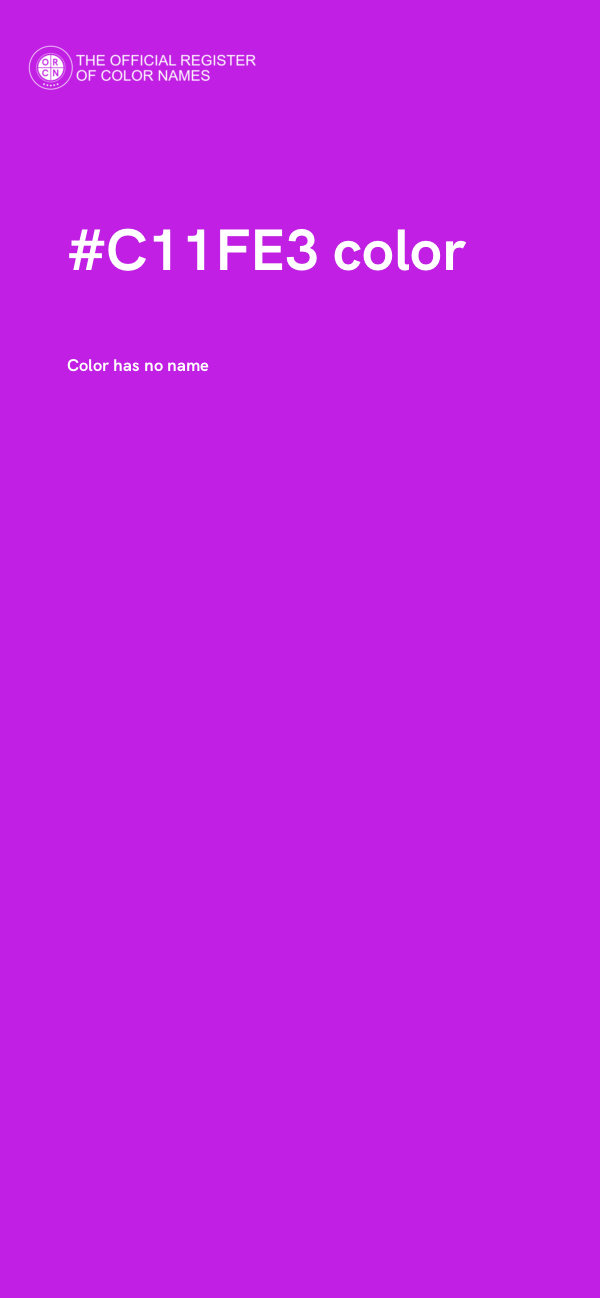 #C11FE3 color image