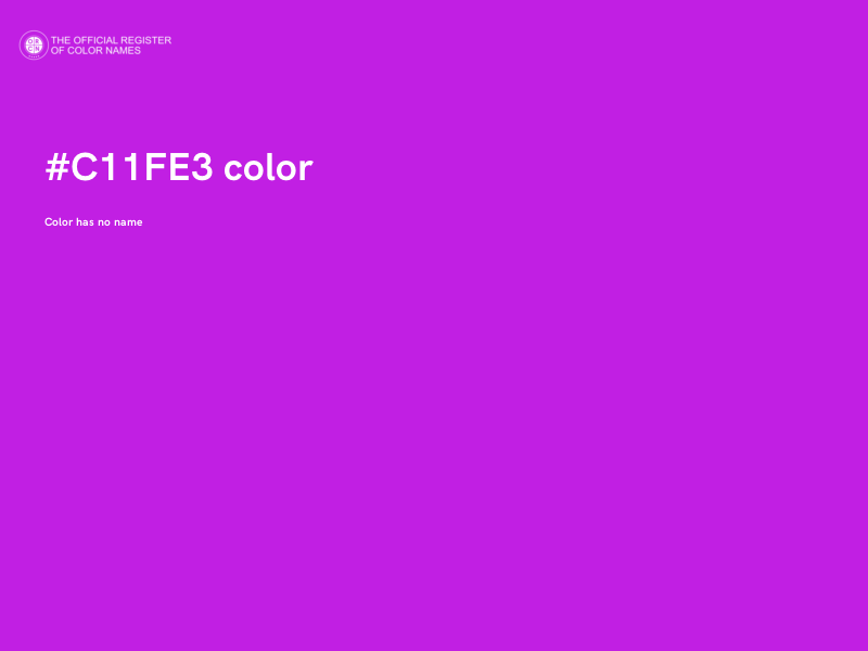 #C11FE3 color image