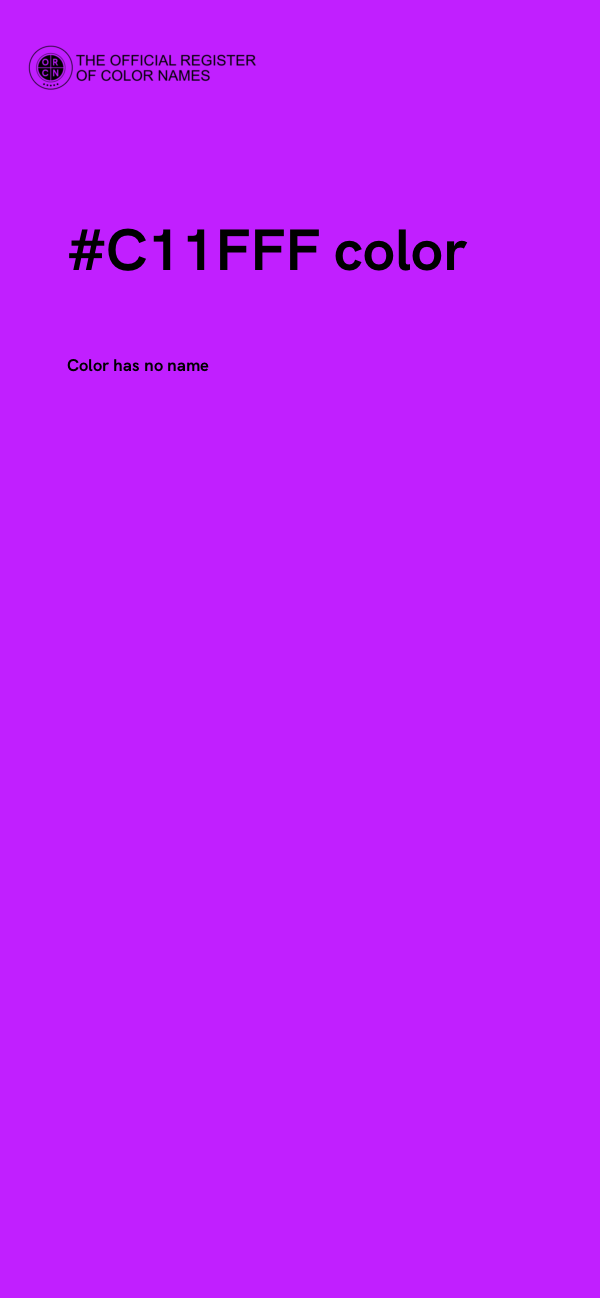 #C11FFF color image