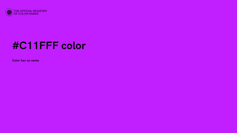 #C11FFF color image
