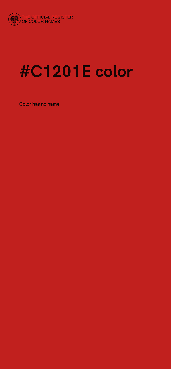 #C1201E color image
