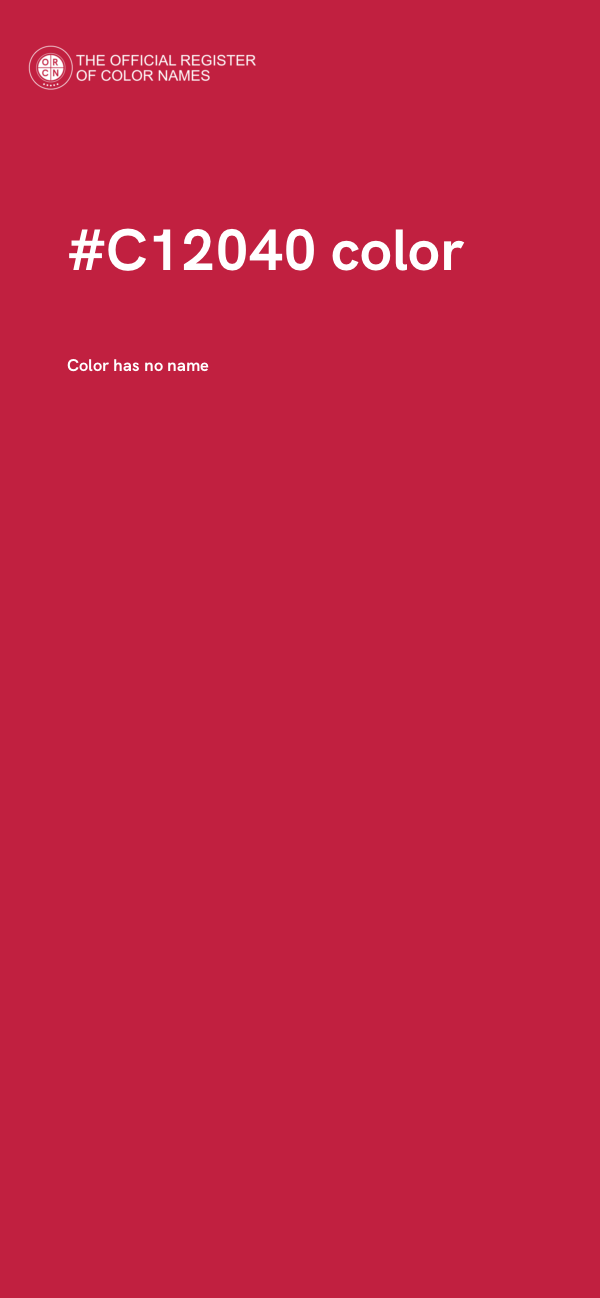 #C12040 color image