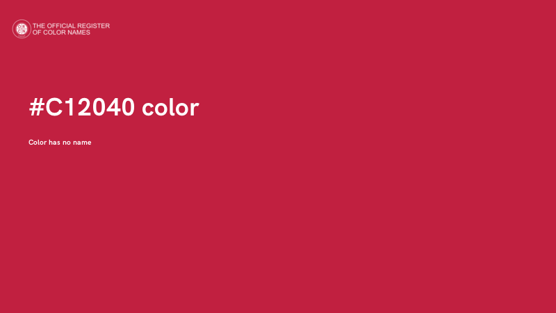 #C12040 color image