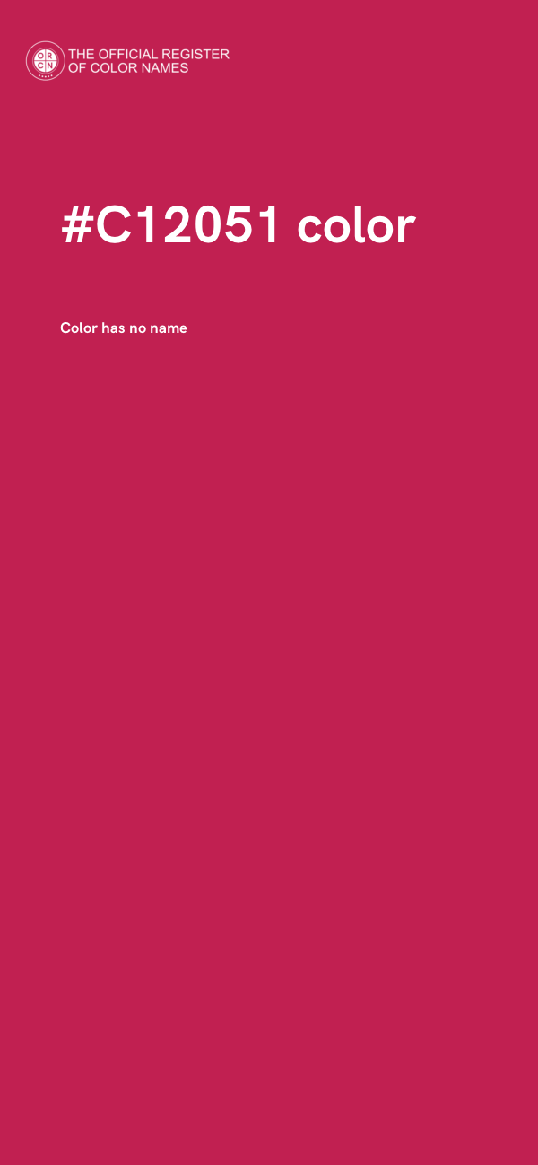 #C12051 color image