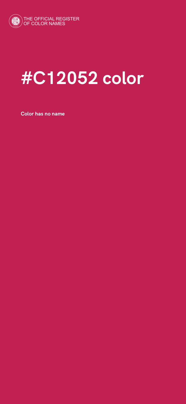 #C12052 color image