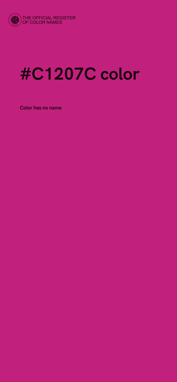 #C1207C color image