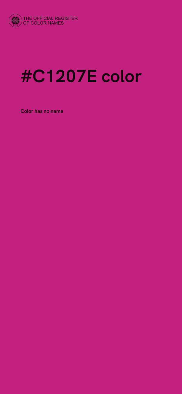 #C1207E color image