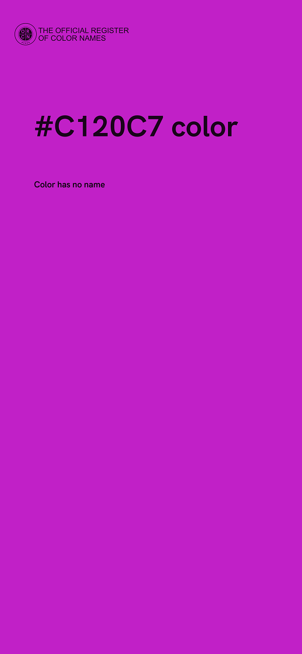 #C120C7 color image