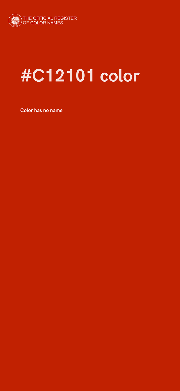 #C12101 color image
