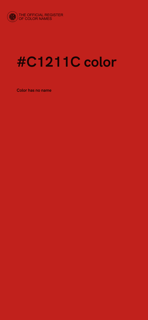 #C1211C color image