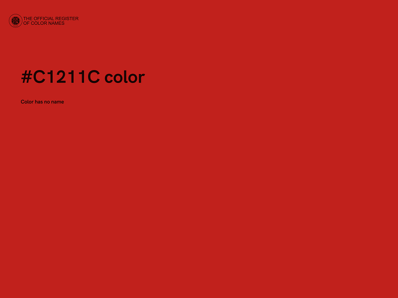 #C1211C color image