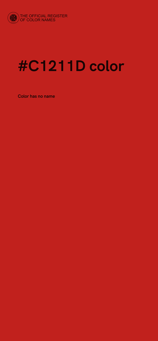 #C1211D color image