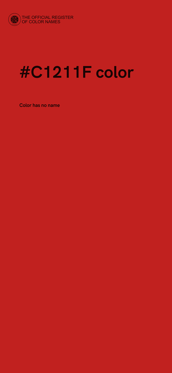 #C1211F color image