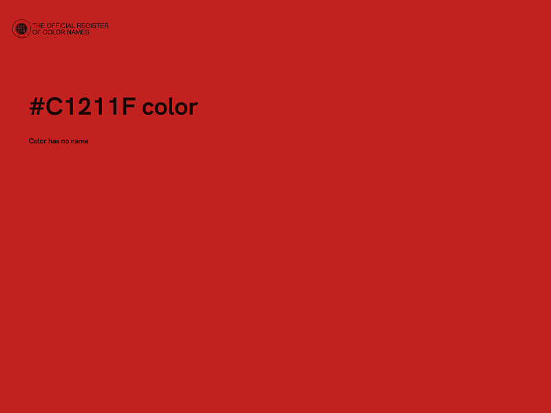#C1211F color image