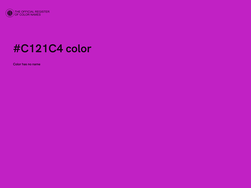 #C121C4 color image