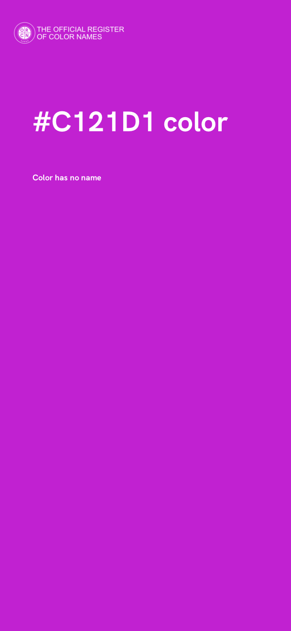 #C121D1 color image
