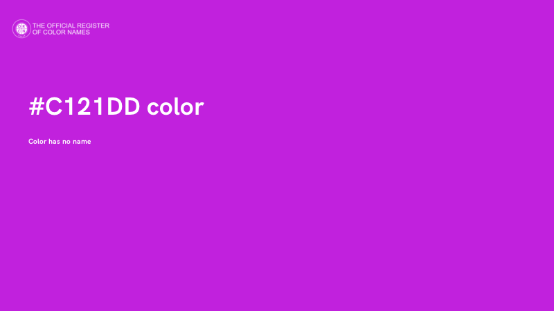 #C121DD color image