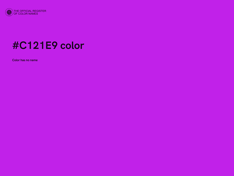 #C121E9 color image