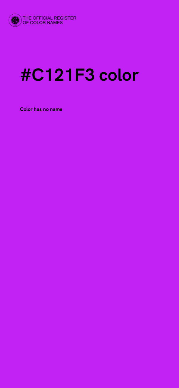 #C121F3 color image