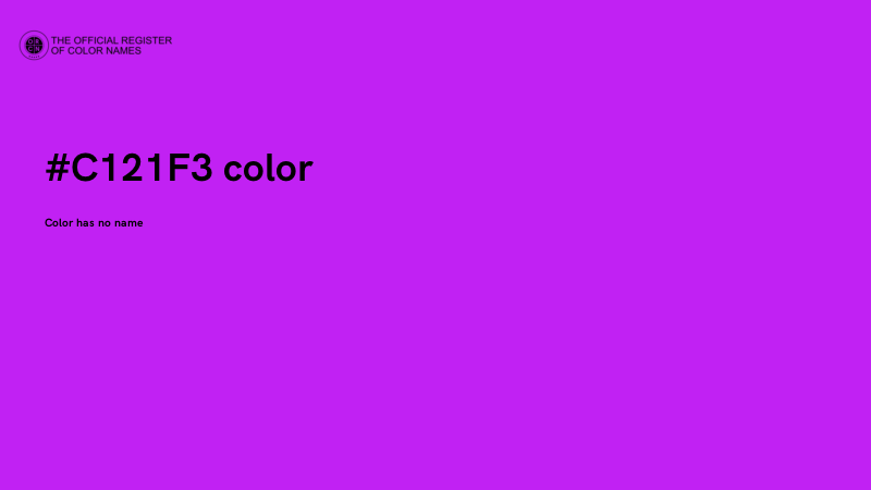 #C121F3 color image