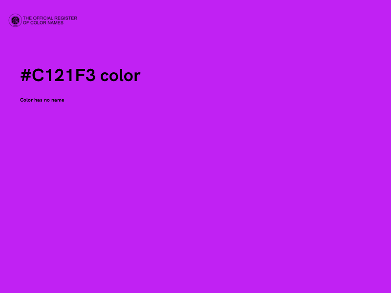 #C121F3 color image