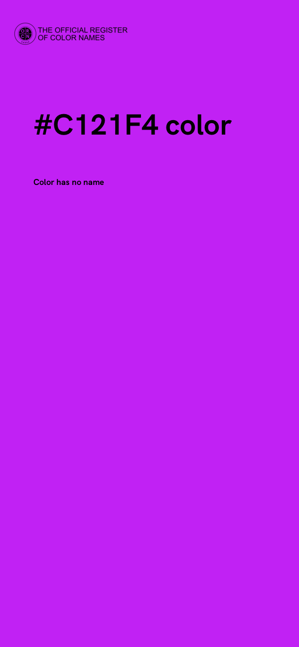 #C121F4 color image
