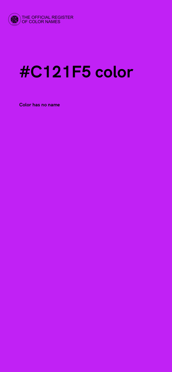 #C121F5 color image