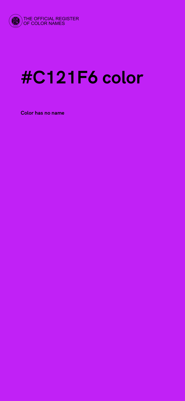 #C121F6 color image