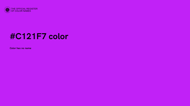 #C121F7 color image