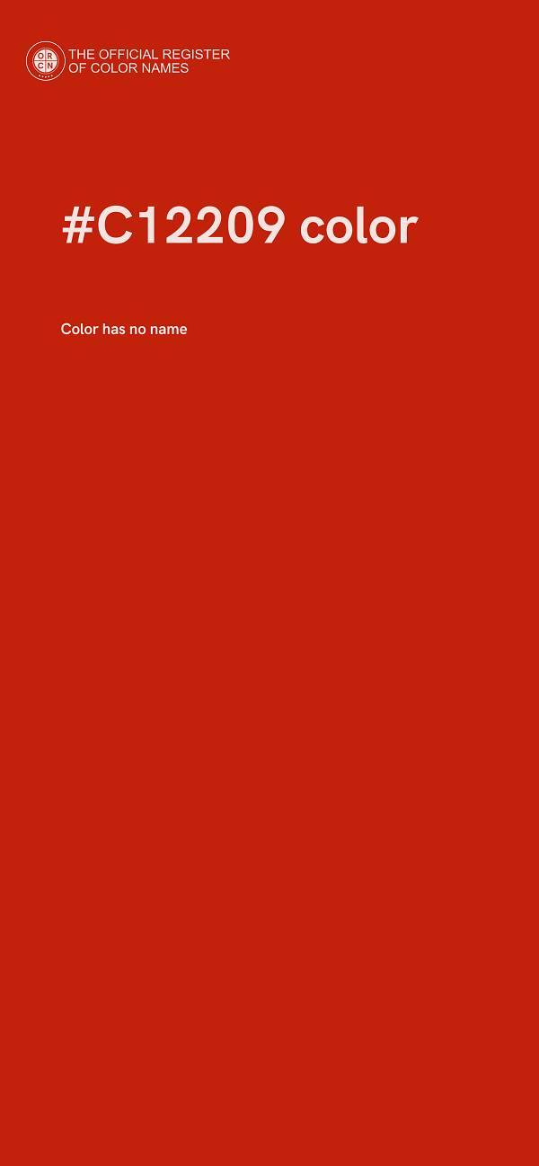 #C12209 color image