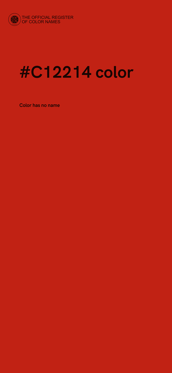 #C12214 color image
