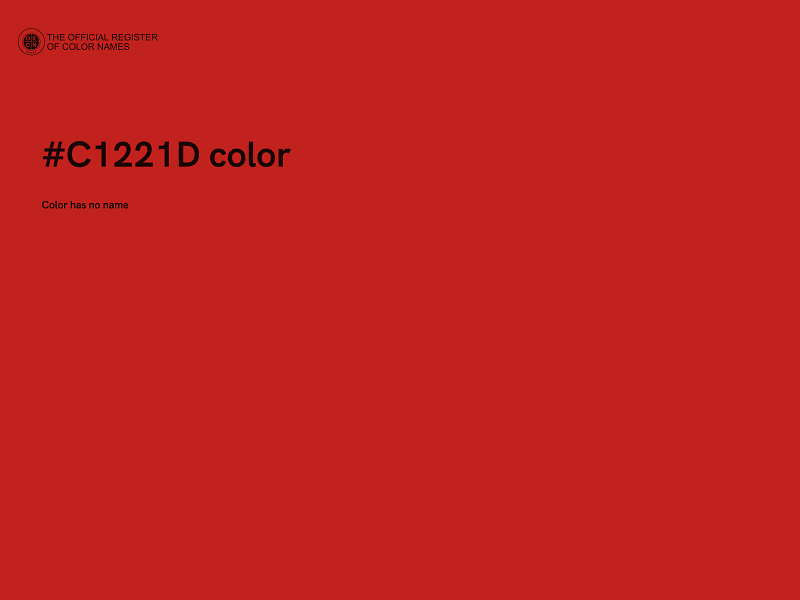 #C1221D color image