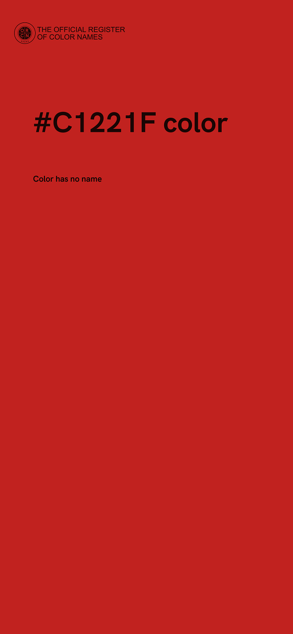 #C1221F color image