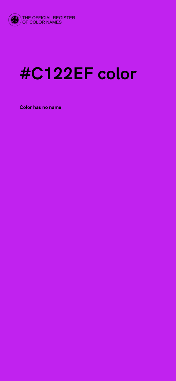 #C122EF color image