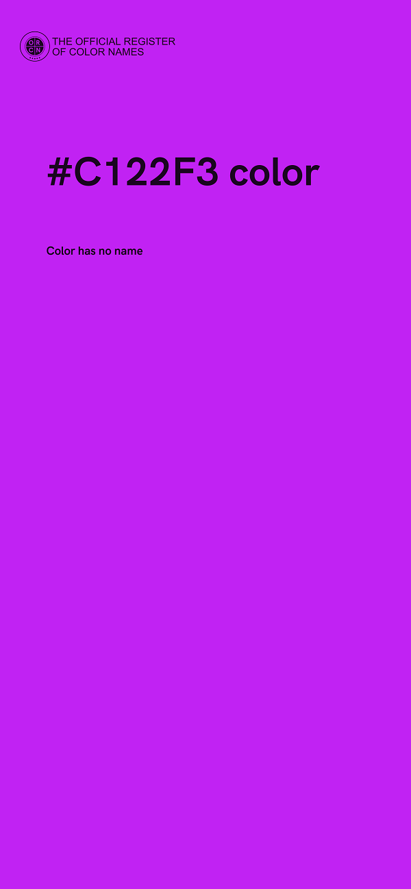#C122F3 color image