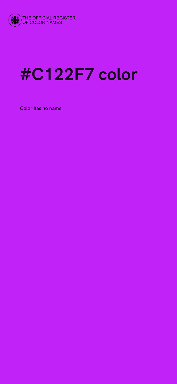 #C122F7 color image