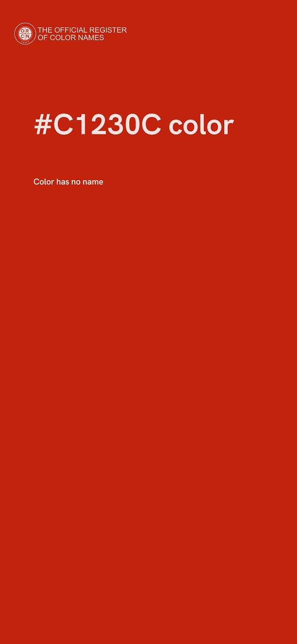 #C1230C color image