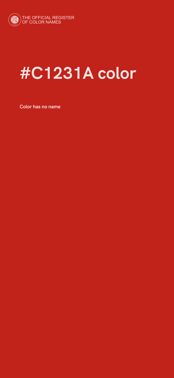 #C1231A color image