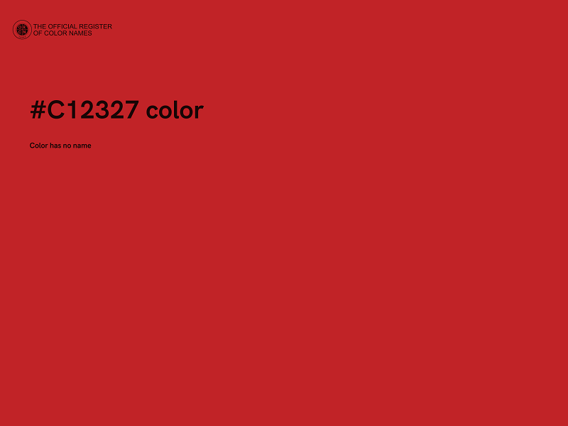 #C12327 color image