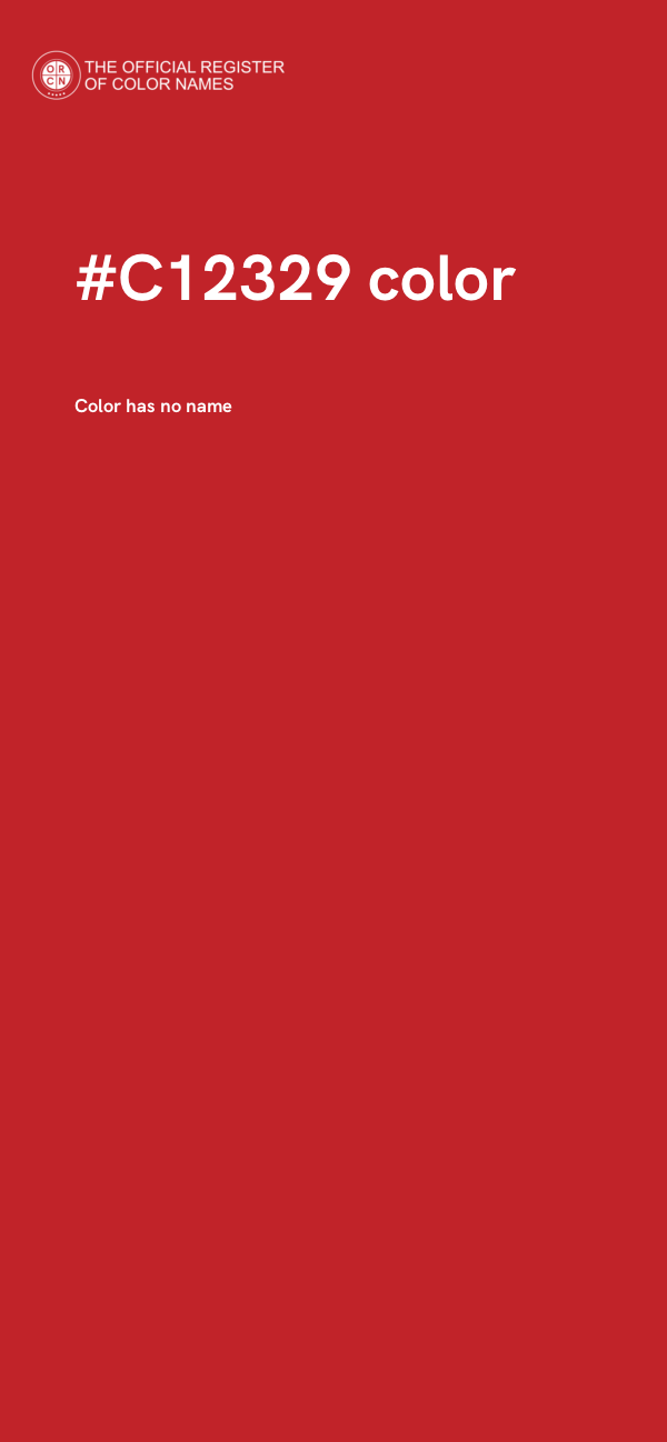 #C12329 color image