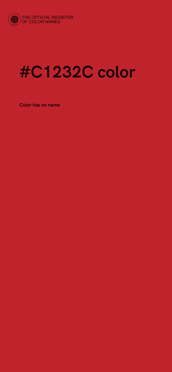 #C1232C color image