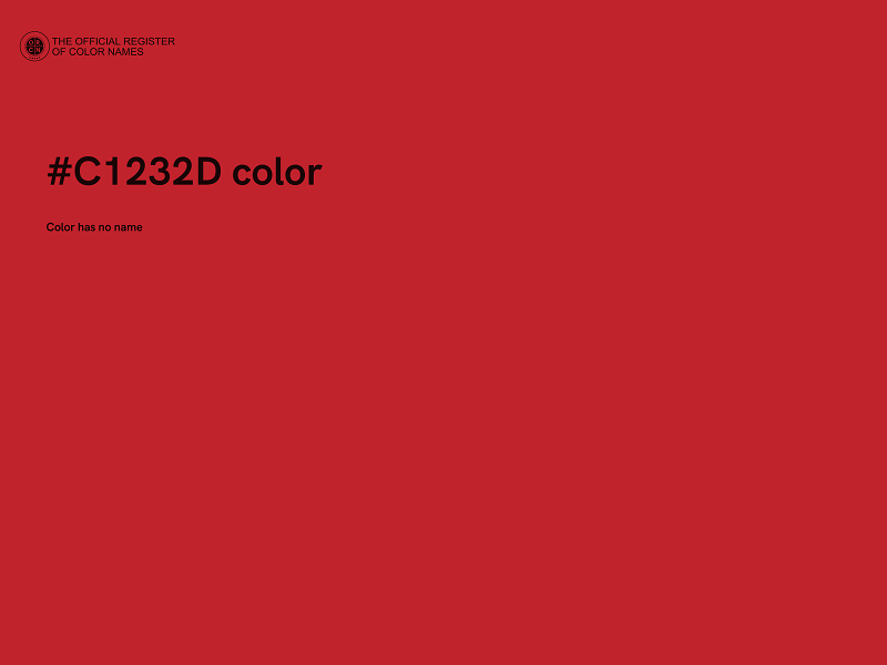 #C1232D color image