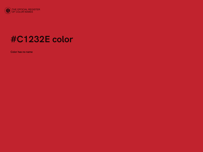 #C1232E color image