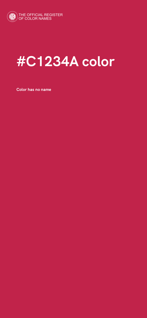 #C1234A color image